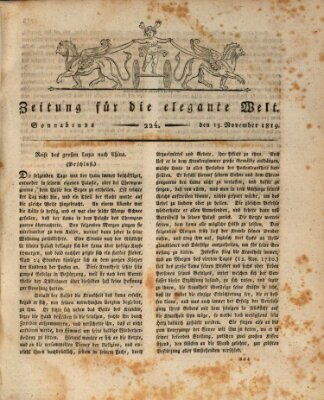 Zeitung für die elegante Welt Samstag 13. November 1819