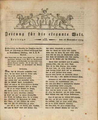 Zeitung für die elegante Welt Freitag 26. November 1819