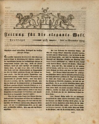 Zeitung für die elegante Welt Freitag 10. Dezember 1819