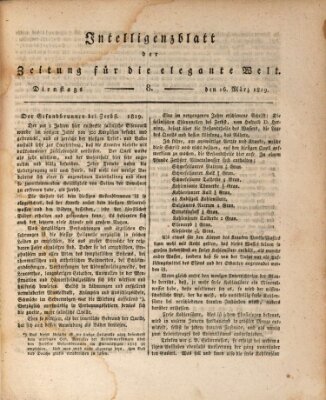 Zeitung für die elegante Welt Dienstag 16. März 1819