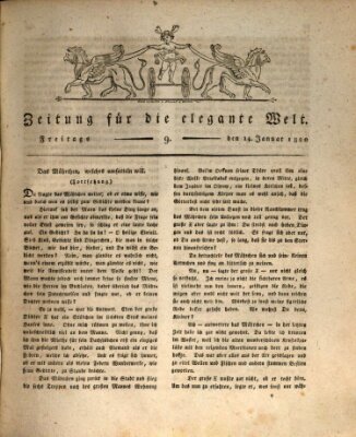 Zeitung für die elegante Welt Freitag 14. Januar 1820