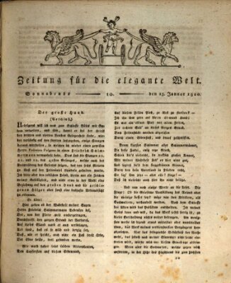 Zeitung für die elegante Welt Samstag 15. Januar 1820