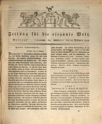 Zeitung für die elegante Welt Montag 28. Februar 1820