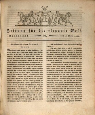 Zeitung für die elegante Welt Samstag 11. März 1820
