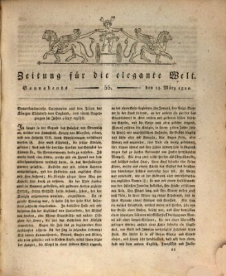 Zeitung für die elegante Welt Samstag 18. März 1820