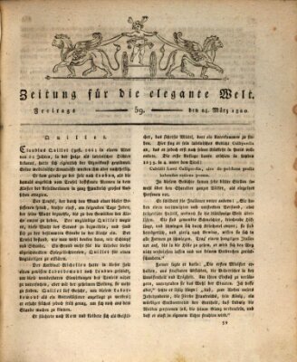 Zeitung für die elegante Welt Freitag 24. März 1820