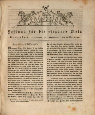 Zeitung für die elegante Welt Donnerstag 11. Mai 1820