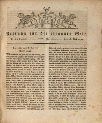 Zeitung für die elegante Welt Dienstag 16. Mai 1820