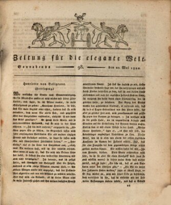 Zeitung für die elegante Welt Samstag 20. Mai 1820