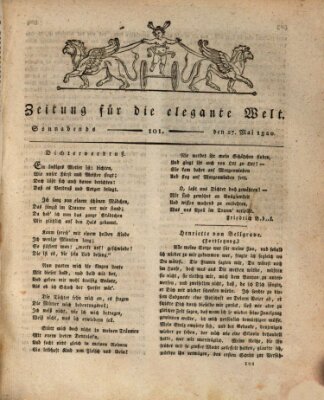 Zeitung für die elegante Welt Samstag 27. Mai 1820