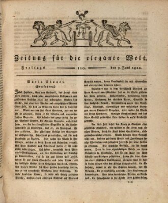 Zeitung für die elegante Welt Freitag 9. Juni 1820