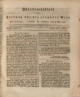 Zeitung für die elegante Welt Dienstag 16. Mai 1820