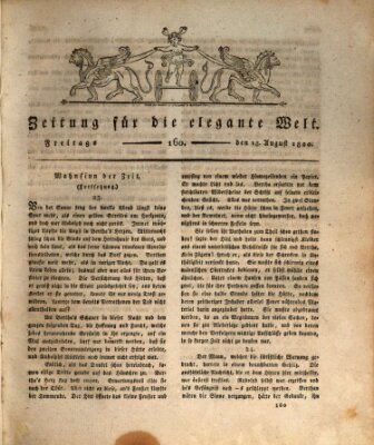 Zeitung für die elegante Welt Freitag 18. August 1820