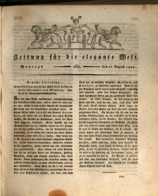 Zeitung für die elegante Welt Montag 21. August 1820