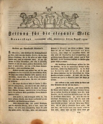 Zeitung für die elegante Welt Donnerstag 24. August 1820