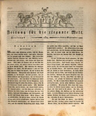 Zeitung für die elegante Welt Freitag 15. September 1820