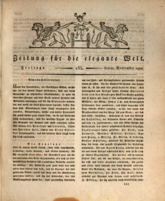 Zeitung für die elegante Welt Freitag 22. September 1820