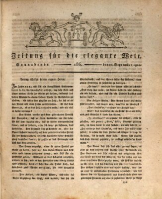 Zeitung für die elegante Welt Samstag 23. September 1820