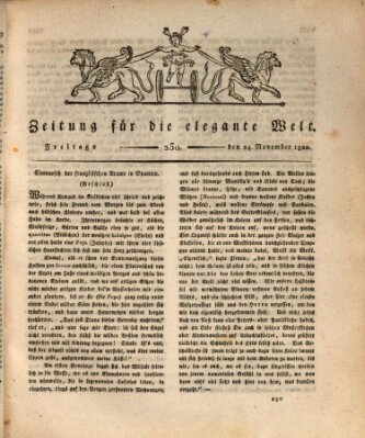 Zeitung für die elegante Welt Freitag 24. November 1820