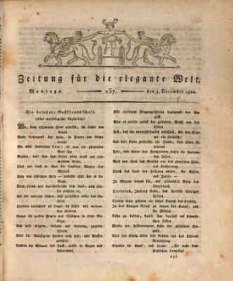 Zeitung für die elegante Welt Montag 4. Dezember 1820