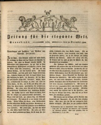 Zeitung für die elegante Welt Samstag 30. Dezember 1820