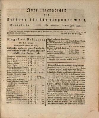 Zeitung für die elegante Welt Samstag 22. Juli 1820