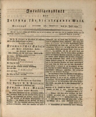 Zeitung für die elegante Welt Montag 31. Juli 1820