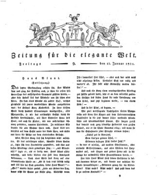 Zeitung für die elegante Welt Freitag 12. Januar 1821