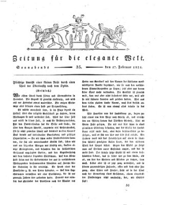 Zeitung für die elegante Welt Samstag 17. Februar 1821