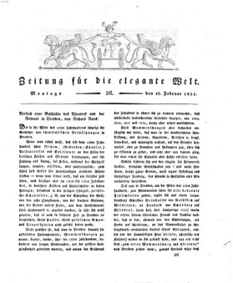 Zeitung für die elegante Welt Montag 19. Februar 1821