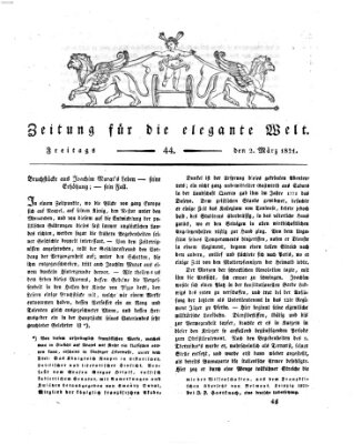 Zeitung für die elegante Welt Freitag 2. März 1821