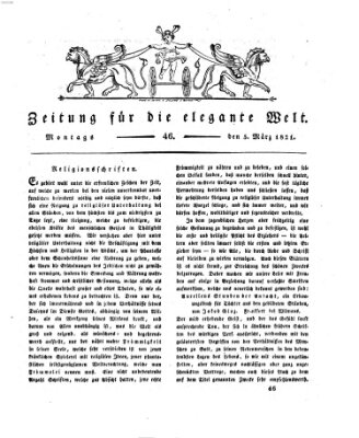 Zeitung für die elegante Welt Montag 5. März 1821