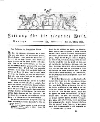 Zeitung für die elegante Welt Montag 12. März 1821