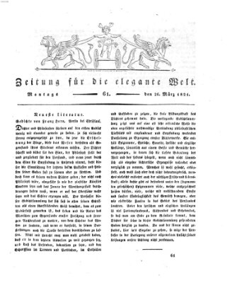 Zeitung für die elegante Welt Montag 26. März 1821