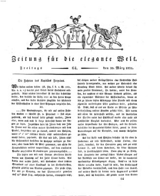 Zeitung für die elegante Welt Freitag 30. März 1821