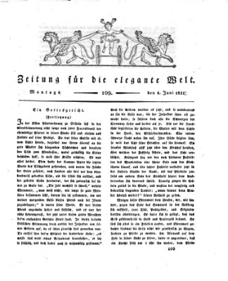 Zeitung für die elegante Welt Montag 4. Juni 1821