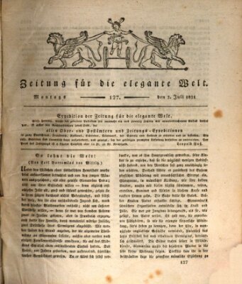 Zeitung für die elegante Welt Montag 2. Juli 1821