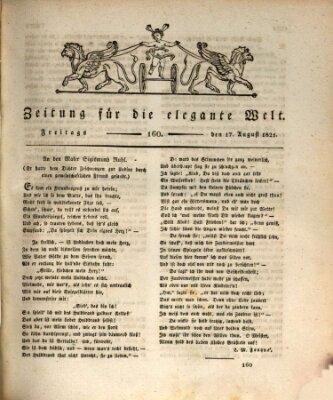 Zeitung für die elegante Welt Freitag 17. August 1821