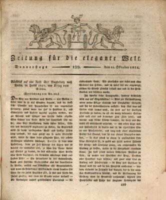 Zeitung für die elegante Welt Donnerstag 11. Oktober 1821