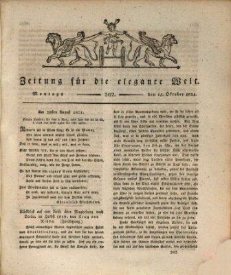 Zeitung für die elegante Welt Montag 15. Oktober 1821