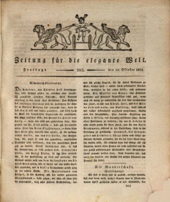 Zeitung für die elegante Welt Freitag 19. Oktober 1821