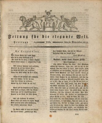 Zeitung für die elegante Welt Freitag 16. November 1821