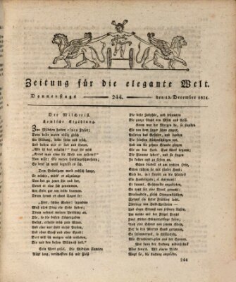 Zeitung für die elegante Welt Donnerstag 13. Dezember 1821