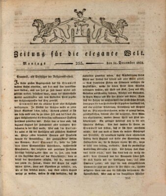 Zeitung für die elegante Welt Montag 31. Dezember 1821