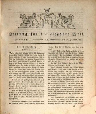 Zeitung für die elegante Welt Freitag 18. Januar 1822