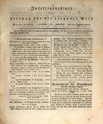 Zeitung für die elegante Welt Samstag 19. Januar 1822