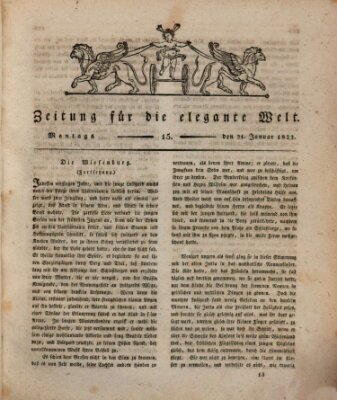 Zeitung für die elegante Welt Montag 21. Januar 1822