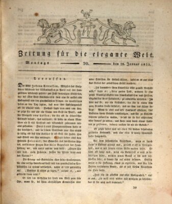 Zeitung für die elegante Welt Montag 28. Januar 1822