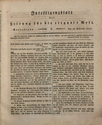 Zeitung für die elegante Welt Samstag 23. Februar 1822