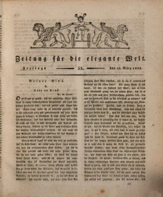 Zeitung für die elegante Welt Freitag 15. März 1822